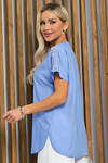 LT Collection Блуза 535326 Б13406-18М голубой