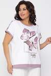 LT Collection Блуза 535329 Б13403-20М бело-сиреневый