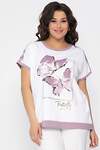 LT Collection Блуза 535329 Б13403-20М бело-сиреневый