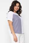 LT Collection Блуза 535336 Б13500-25М белый, серый