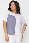 LT Collection Блуза 535336 Б13500-25М белый, серый