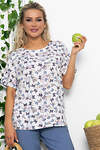 LT Collection Блуза 535346 Б13544-16М белый