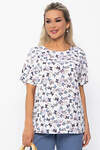 LT Collection Блуза 535346 Б13544-16М белый