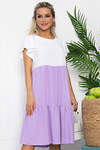 LT Collection Платье 535360 П13585-4М бело-сиреневый