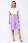 LT Collection Платье 535360 П13585-4М бело-сиреневый