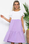 LT Collection Платье 535360 П13585-4М бело-сиреневый