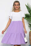 LT Collection Платье 535360 П13585-4М бело-сиреневый
