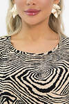 LT Collection Блуза 536024 Б13539-1М черный, бежевый