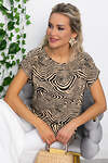 LT Collection Блуза 536024 Б13539-1М черный, бежевый