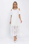 LT Collection Платье 538055 П13350-7М белый