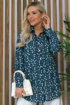 LT Collection Рубашка 538061 Б13474-16М изумрудный