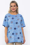 LT Collection Блуза 538071 Б13518-20М джинсовый