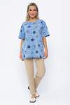 LT Collection Блуза 538071 Б13518-20М джинсовый