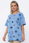 LT Collection Блуза 538071 Б13518-20М джинсовый