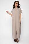 LT Collection Платье 538136 П13623-30М серо-коричневый