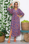 LT Collection Платье 538141 П13643-33М оранжевый/синий