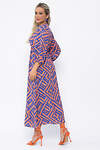 LT Collection Платье 538141 П13643-33М оранжевый/синий
