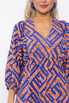 LT Collection Платье 538141 П13643-33М оранжевый/синий