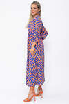 LT Collection Платье 538141 П13643-33М оранжевый/синий