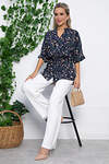 LT Collection Блуза 538149 Б13648-30М темно-синий