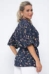 LT Collection Блуза 538149 Б13648-30М темно-синий