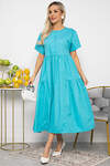 LT Collection Платье 538640 П13602-36М морской волны