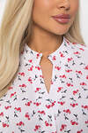 LT Collection Блуза 538649 Б13669-30М Белый/красный