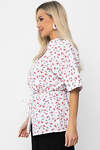 LT Collection Блуза 538649 Б13669-30М Белый/красный