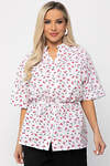LT Collection Блуза 538649 Б13669-30М Белый/красный