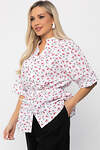 LT Collection Блуза 538649 Б13669-30М Белый/красный