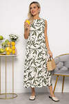 LT Collection Платье 538650 П13673-25М Молочный/хаки