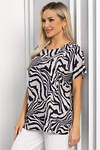 LT Collection Блуза 538659 Б13725-30М Синий/бежевый