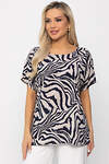 LT Collection Блуза 538659 Б13725-30М Синий/бежевый