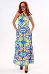 Lika Dress Платье 538830 10414 Синий/Желтый