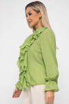 LT Collection Блуза 539414 Б13686-5М зеленый