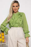 LT Collection Блуза 539414 Б13686-5М зеленый