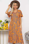 LT Collection Платье 539428 П13677-5М оранжевый
