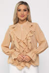 LT Collection Блуза 539437 Б13687-5М бежевый