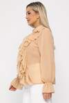 LT Collection Блуза 539437 Б13687-5М бежевый