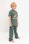 CROCKID Пижама 540659 К 1599 зеленый мох, клетка