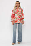 LT Collection Рубашка 541049 Б13761-25М оранжевый