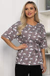 LT Collection Блуза 541056 Б13816-25М серо-бежевый