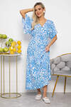 LT Collection Платье 541897 П13728-7М голубой