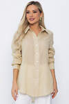 LT Collection Рубашка 542293 Б13828-7М бежевый