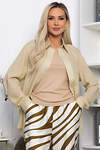 LT Collection Рубашка 542293 Б13828-7М бежевый