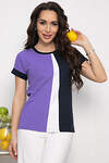LT Collection Футболка 543021 Б13659-50М Синий/фиолетовый