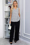 LT Collection Блуза 543026 Б13778-16М черно-белый