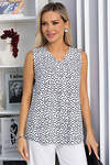 LT Collection Блуза 543026 Б13778-16М черно-белый