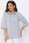 LT Collection Рубашка 543031 Б13811-20М Белый/синий