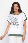 LT Collection Блуза 543033 Б13805-20М Белый/зеленый